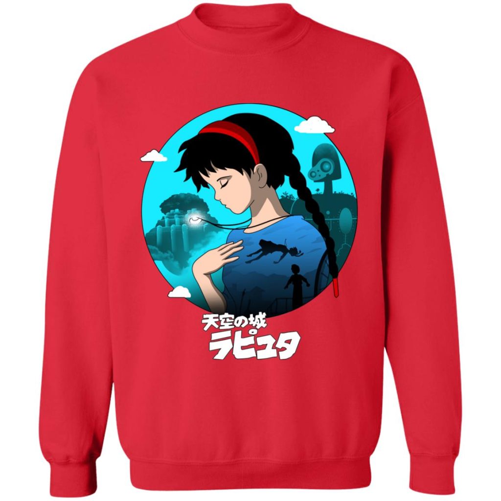 Studio Ghibli Laputa Castle in The Sky Sweatshirt - Image 7