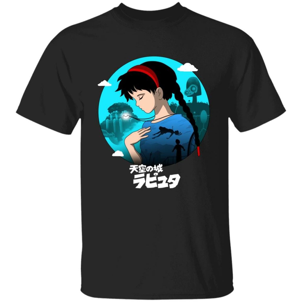 Studio Ghibli Laputa Castle in The Sky T-shirt - Image 4