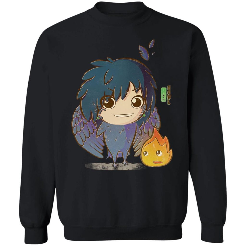 Studio Ghibli Howl's Moving Castle Howl Chibi Sweatshirt - Image 4
