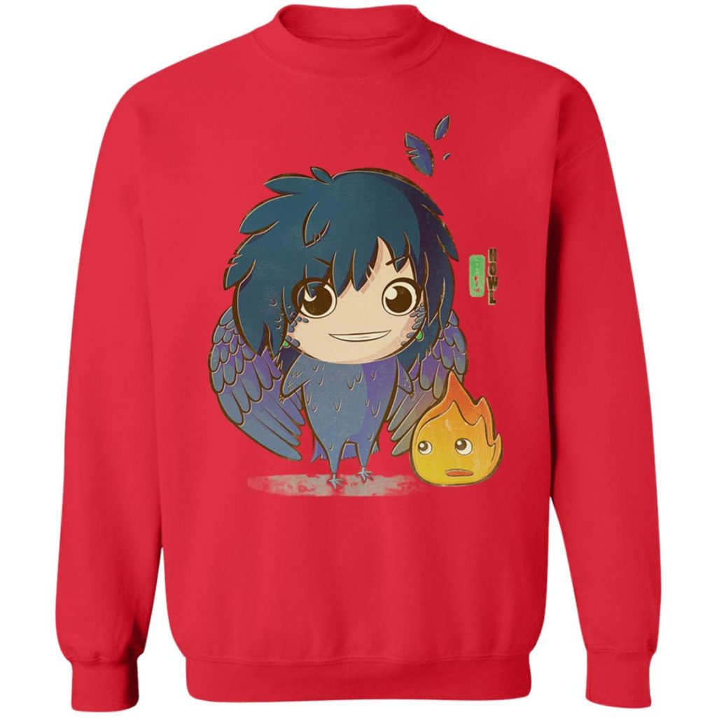 Studio Ghibli Howl's Moving Castle Howl Chibi Sweatshirt - Image 7
