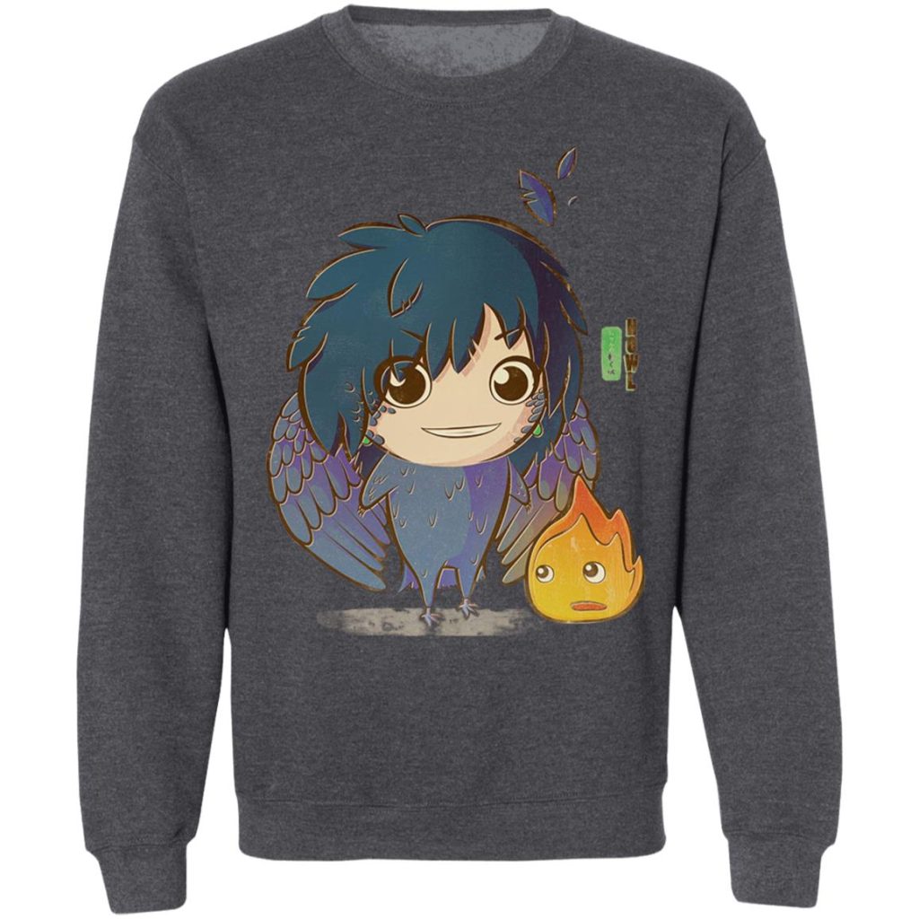 Studio Ghibli Howl's Moving Castle Howl Chibi Sweatshirt - Image 8