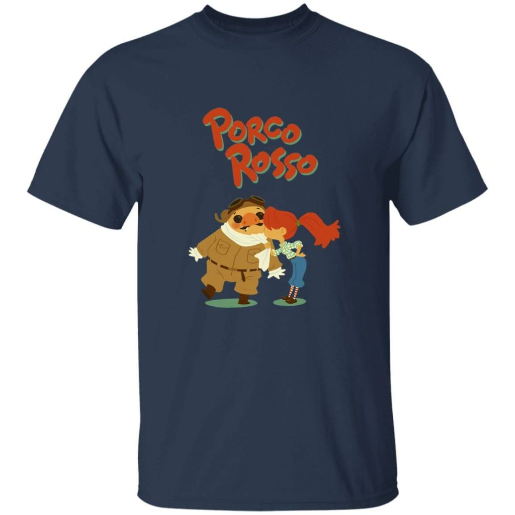 Studio Ghibli Porco Rosso The Kiss T-shirt - Image 8
