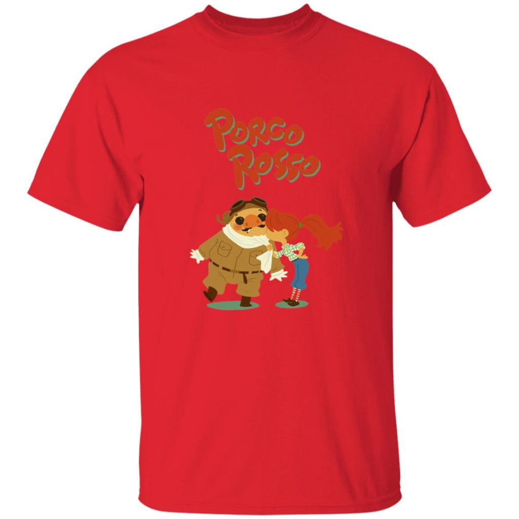 Studio Ghibli Porco Rosso The Kiss T-shirt - Image 9