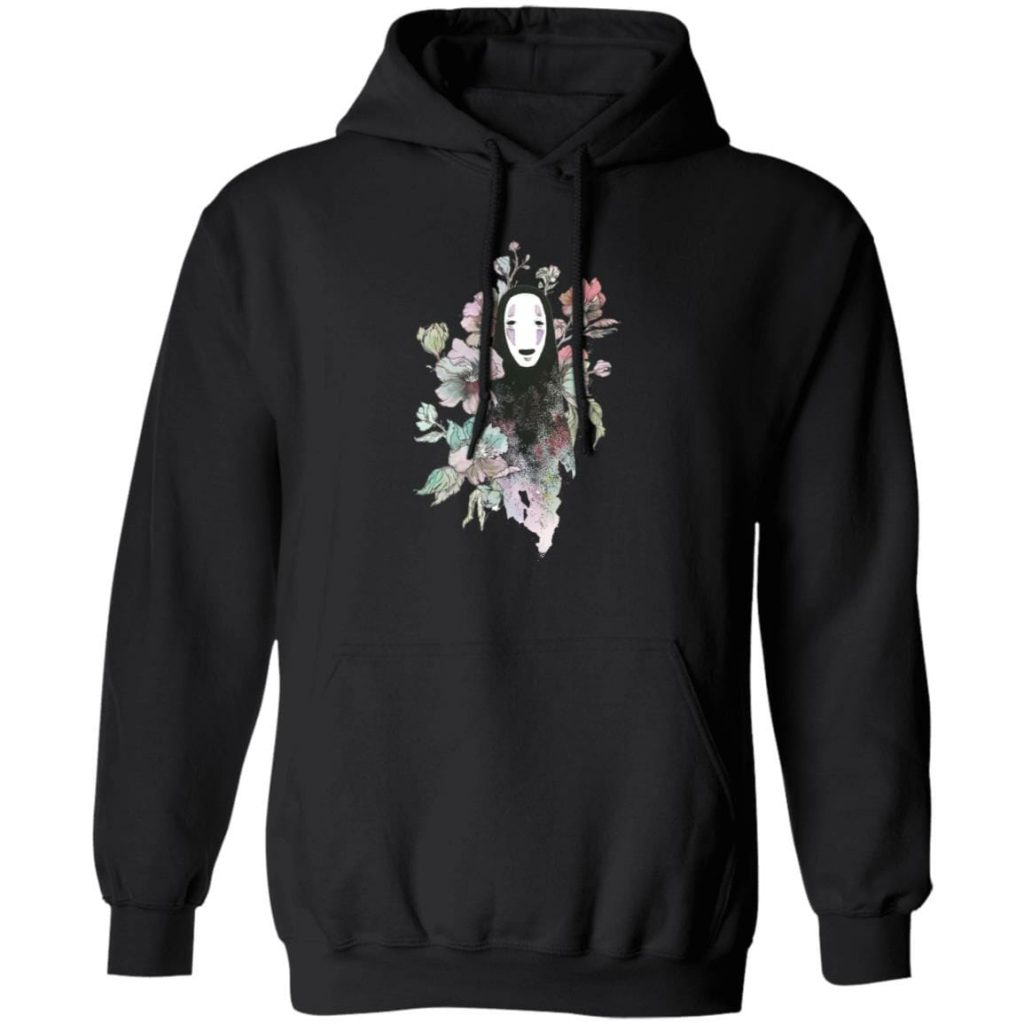Spirited Away No Face Flowers Hoodie - Image 4