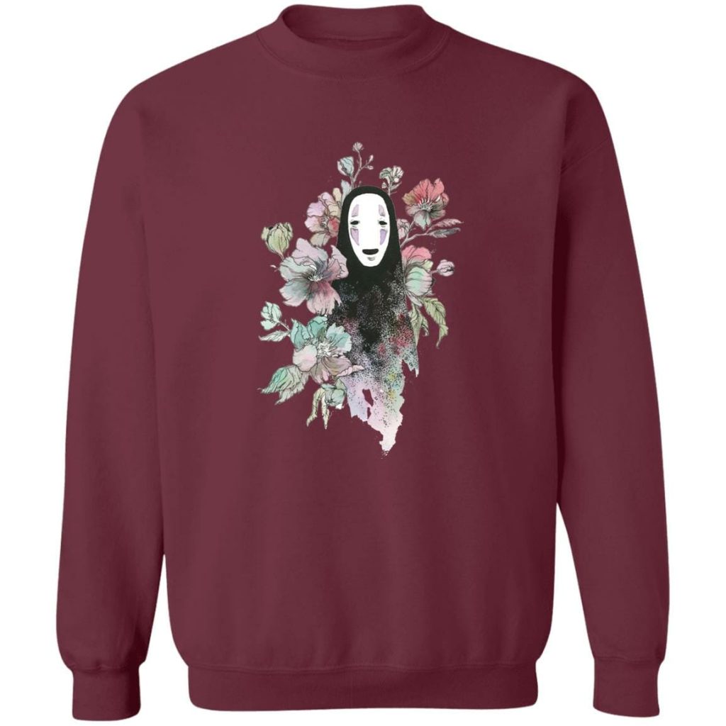 Studio Ghibli Spirited Away Kaonashi by the Flowers Sweatshirt - Image 5