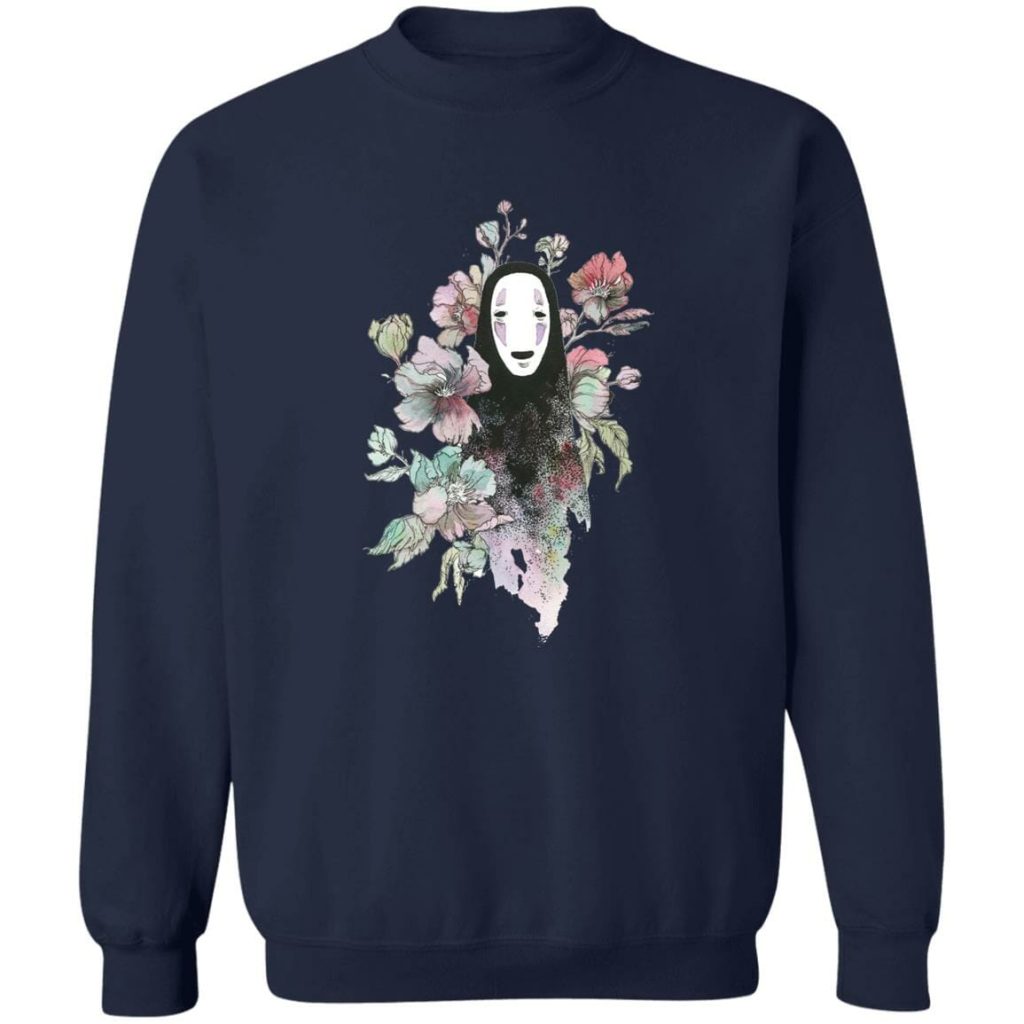 Studio Ghibli Spirited Away Kaonashi by the Flowers Sweatshirt - Image 6