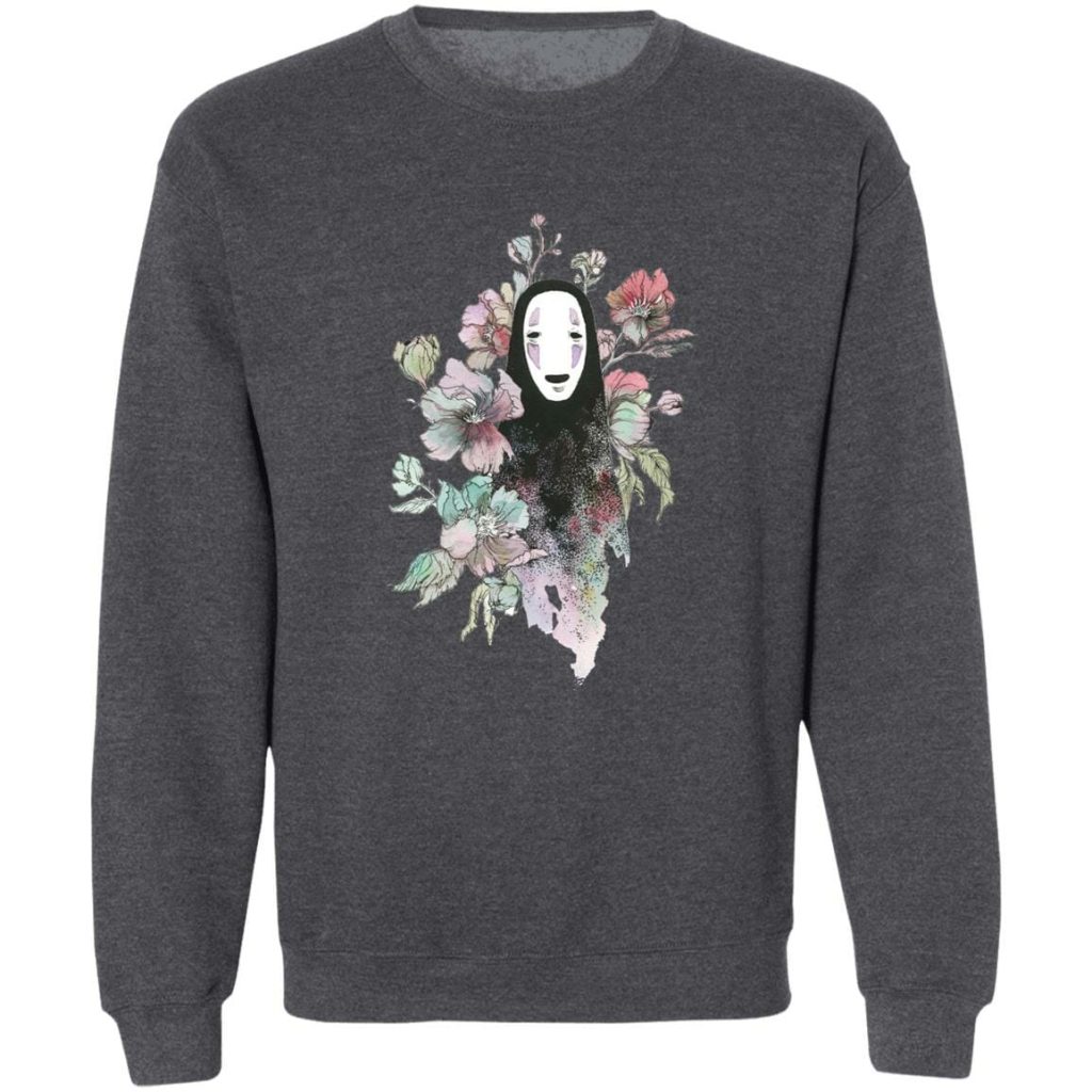 Studio Ghibli Spirited Away Kaonashi by the Flowers Sweatshirt - Image 8