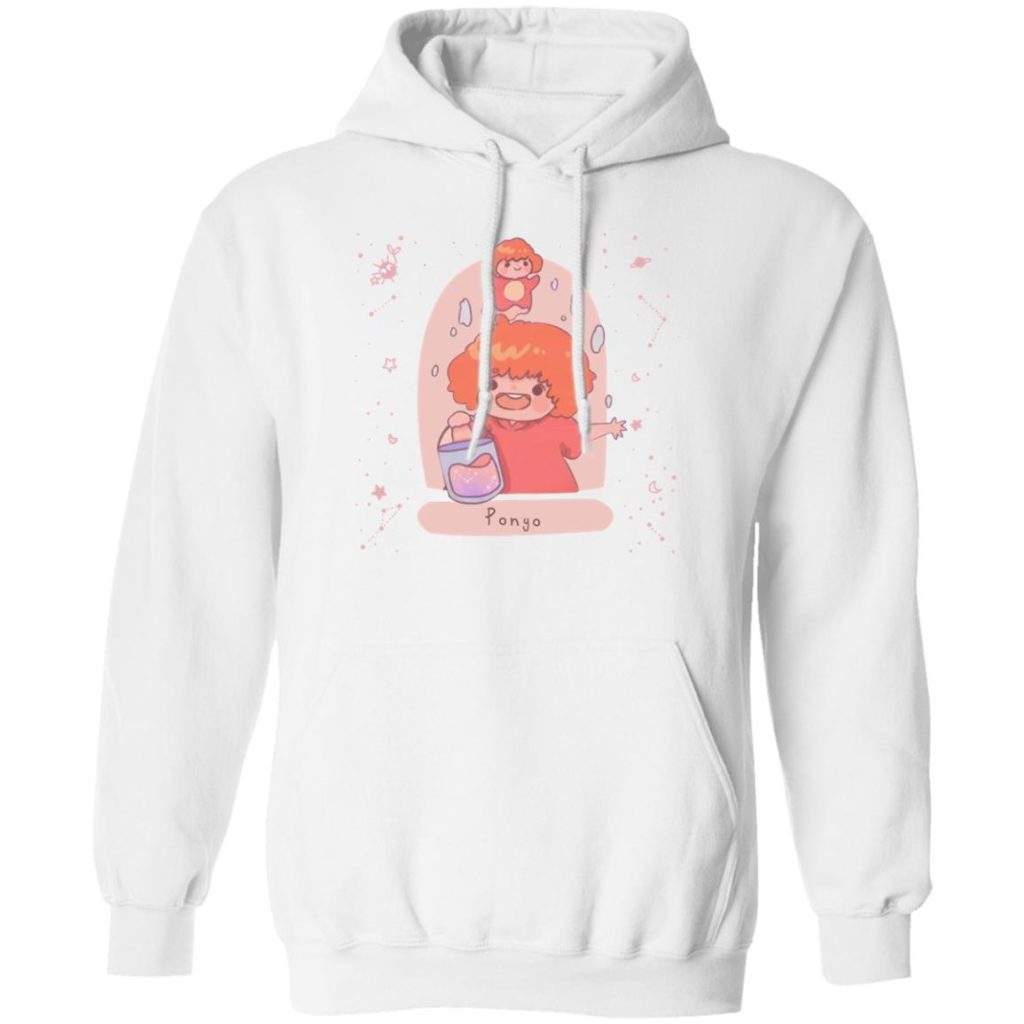 Ponyo on the Cliff by The Sea Hoodie - Image 2