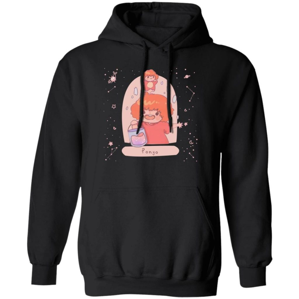 Ponyo on the Cliff by The Sea Hoodie - Image 4