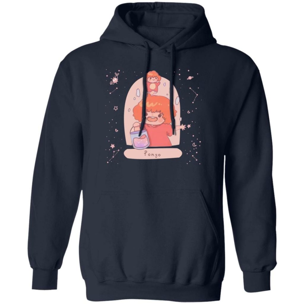 Ponyo on the Cliff by The Sea Hoodie - Image 5