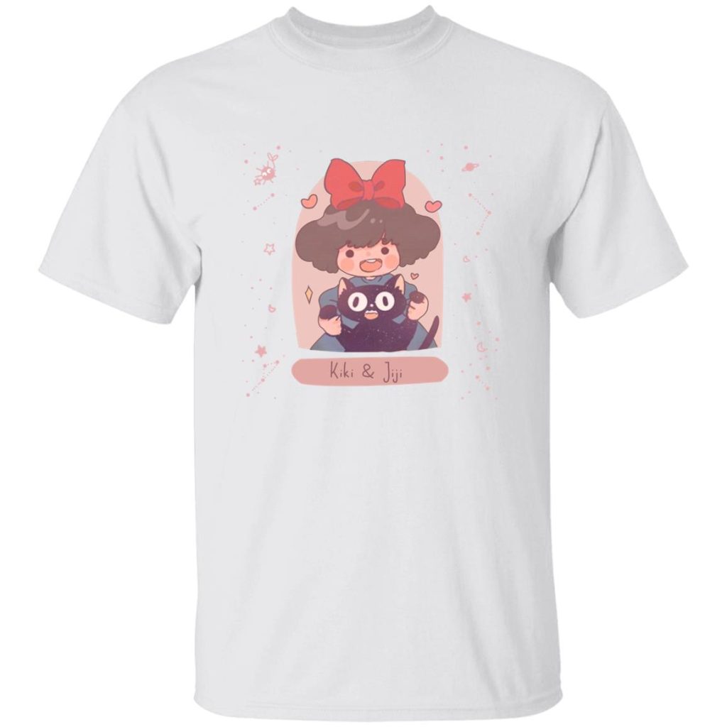 Studio Ghibli Kiki and Jiji cute Fanart T-shirt - Image 2