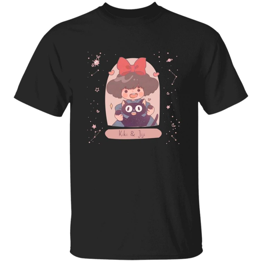 Studio Ghibli Kiki and Jiji cute Fanart T-shirt - Image 4