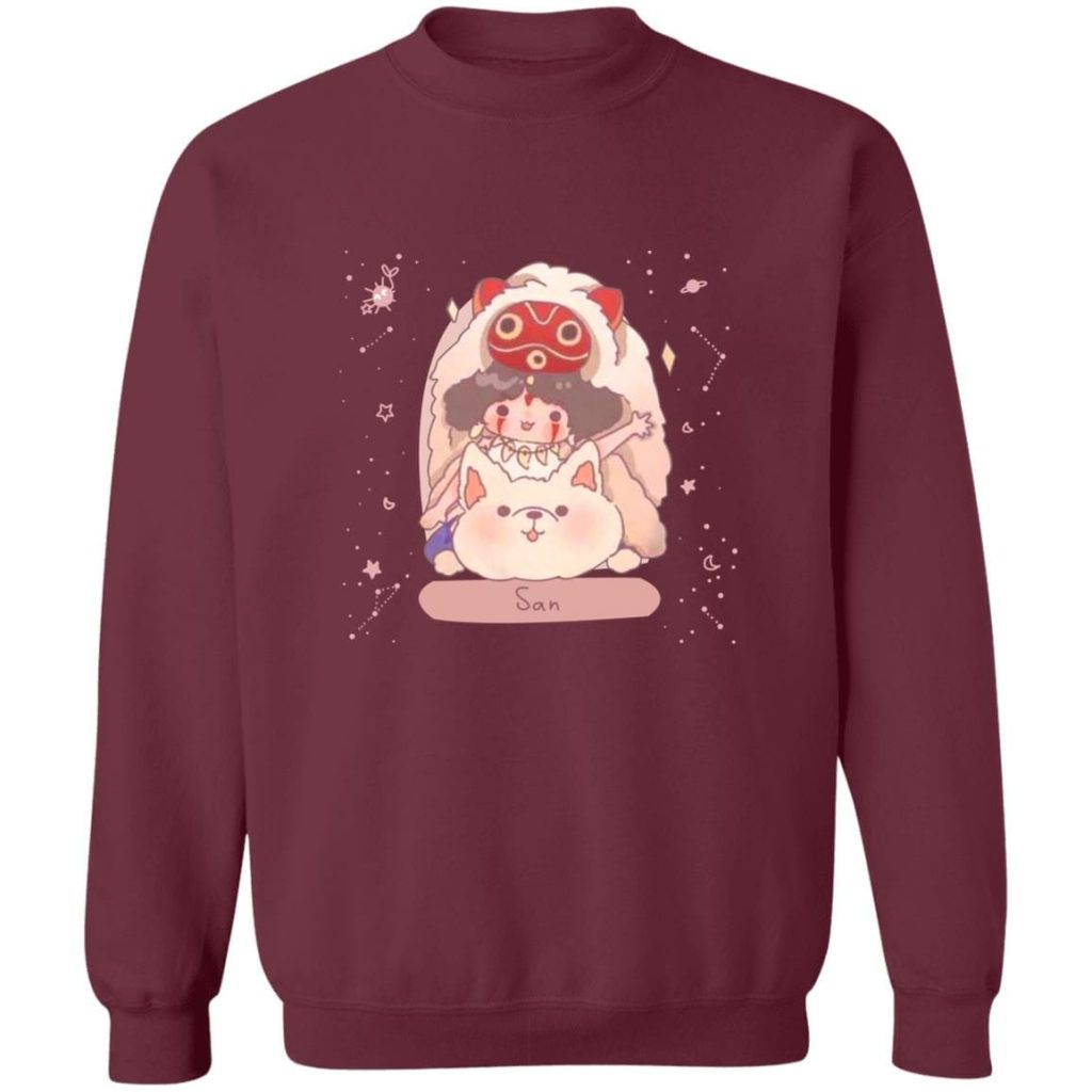 Studio Ghibli Mononoke Princess San Fanart Sweatshirt - Image 5