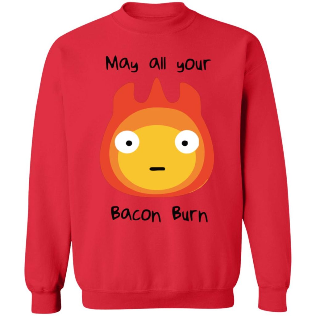 Studio Ghibli Howl’s Moving Castle May All Your Bacon Burn Sweatshirt - Image 7