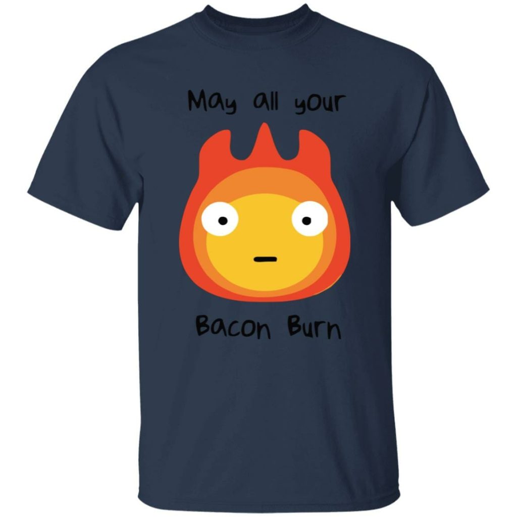 Studio Ghibli Howl’s Moving Castle May All Your Bacon Burn T-shirt - Image 8