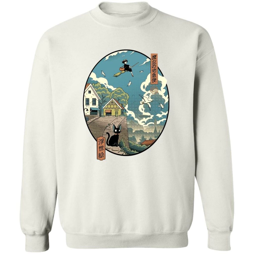 Studio Ghibli Kiki's Delivery Service Ukiyo-E Style Sweatshirt - Image 2