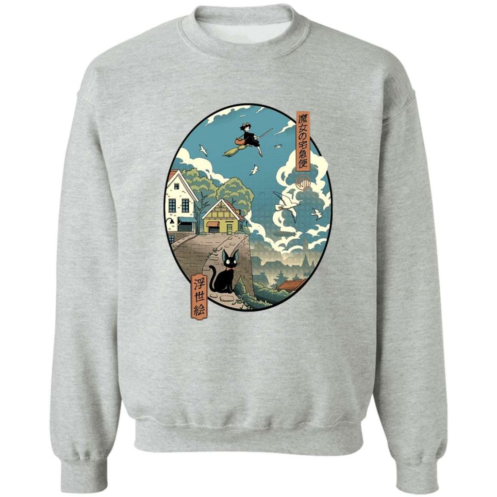 Studio Ghibli Kiki's Delivery Service Ukiyo-E Style Sweatshirt