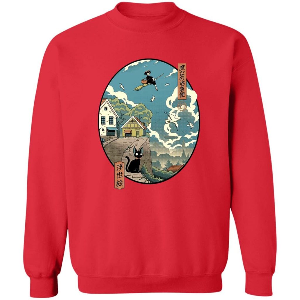 Studio Ghibli Kiki's Delivery Service Ukiyo-E Style Sweatshirt - Image 7