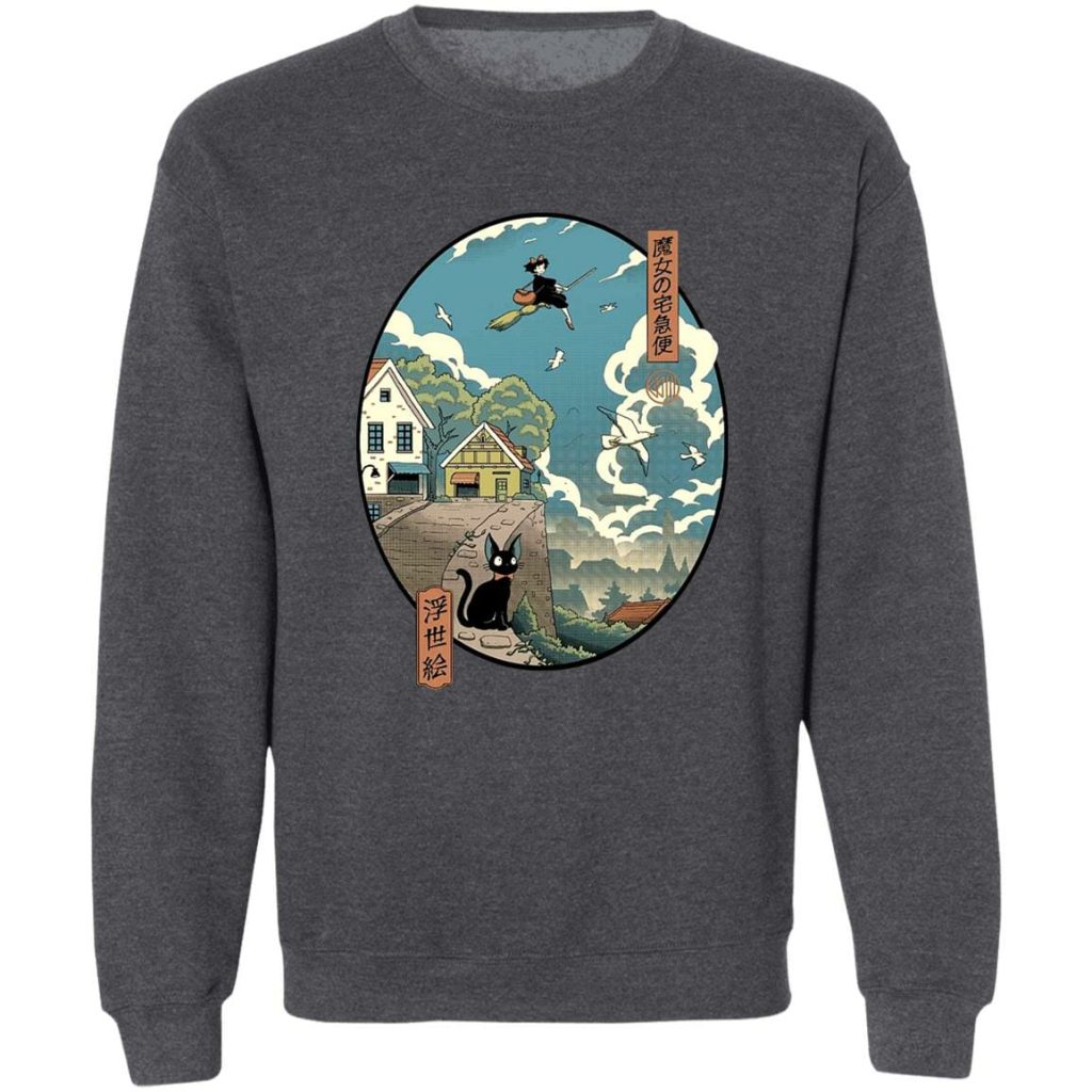 Studio Ghibli Kiki's Delivery Service Ukiyo-E Style Sweatshirt - Image 8