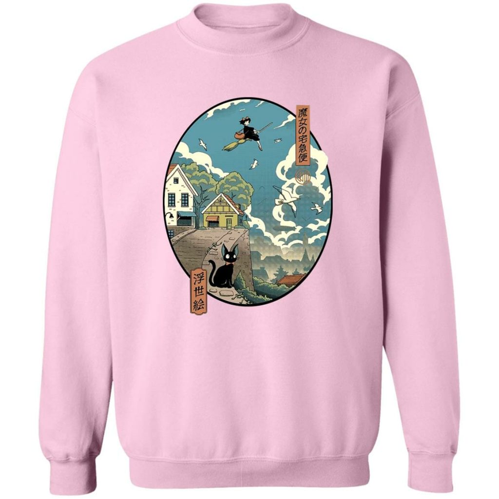 Studio Ghibli Kiki's Delivery Service Ukiyo-E Style Sweatshirt - Image 10