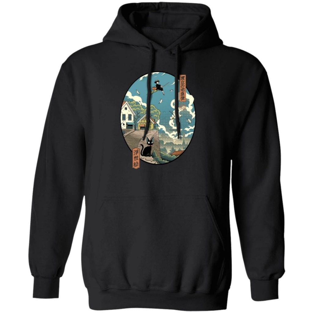 Kiki's Delivery Service Ukiyo-E Style Hoodie - Image 4