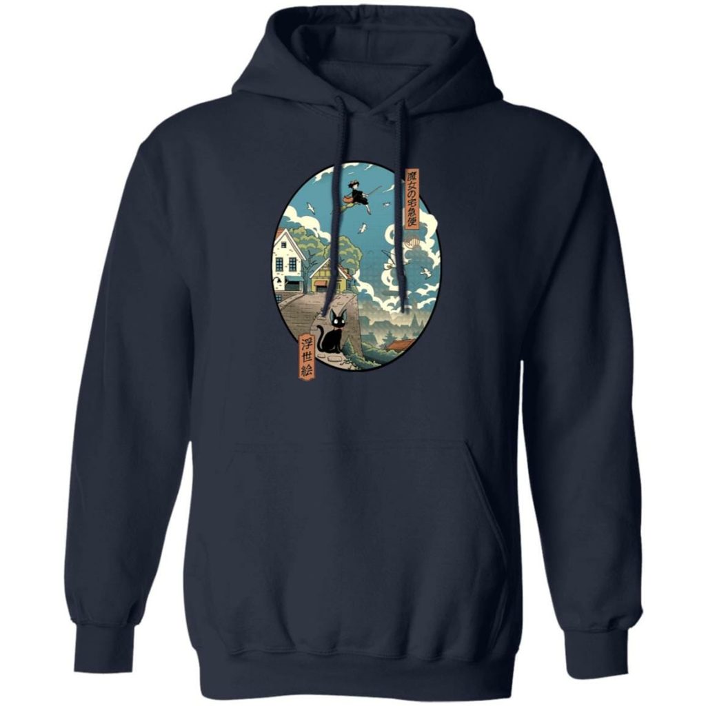 Kiki's Delivery Service Ukiyo-E Style Hoodie - Image 5