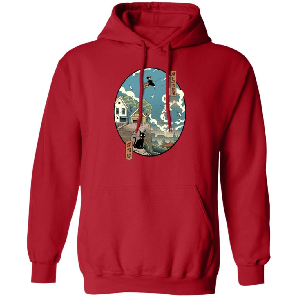 Kiki's Delivery Service Ukiyo-E Style Hoodie - Image 10
