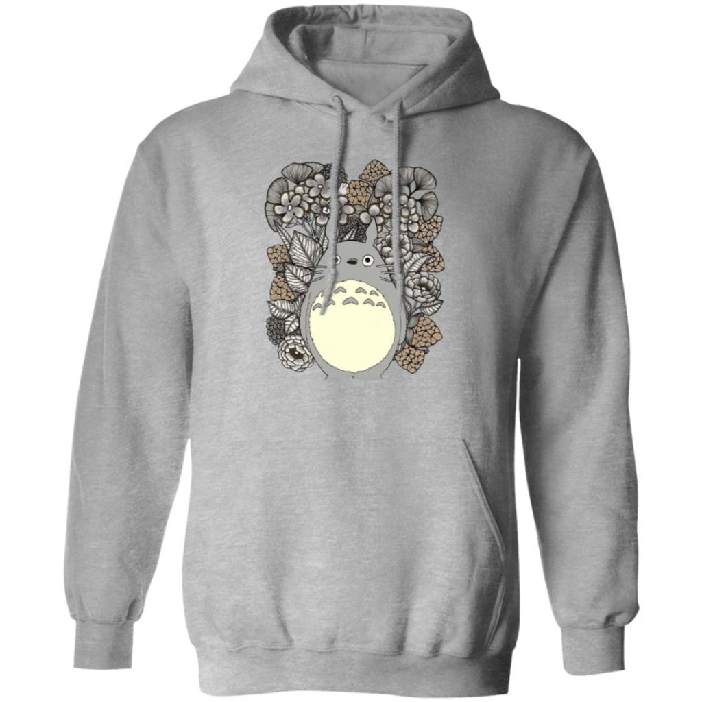 Totoro and Flowers Fanart Hoodie