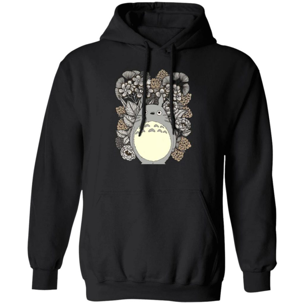 Totoro and Flowers Fanart Hoodie - Image 4