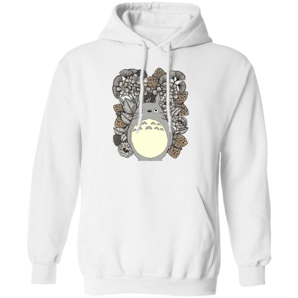 Totoro and Flowers Fanart Hoodie - Image 2
