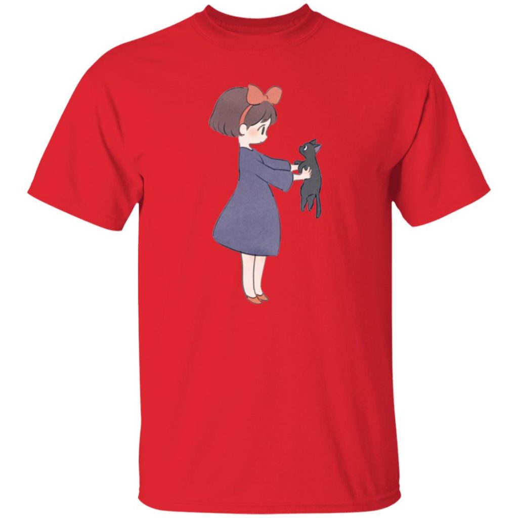 Studio Ghibli Kiki Hugging Jiji T-shirt - Image 9