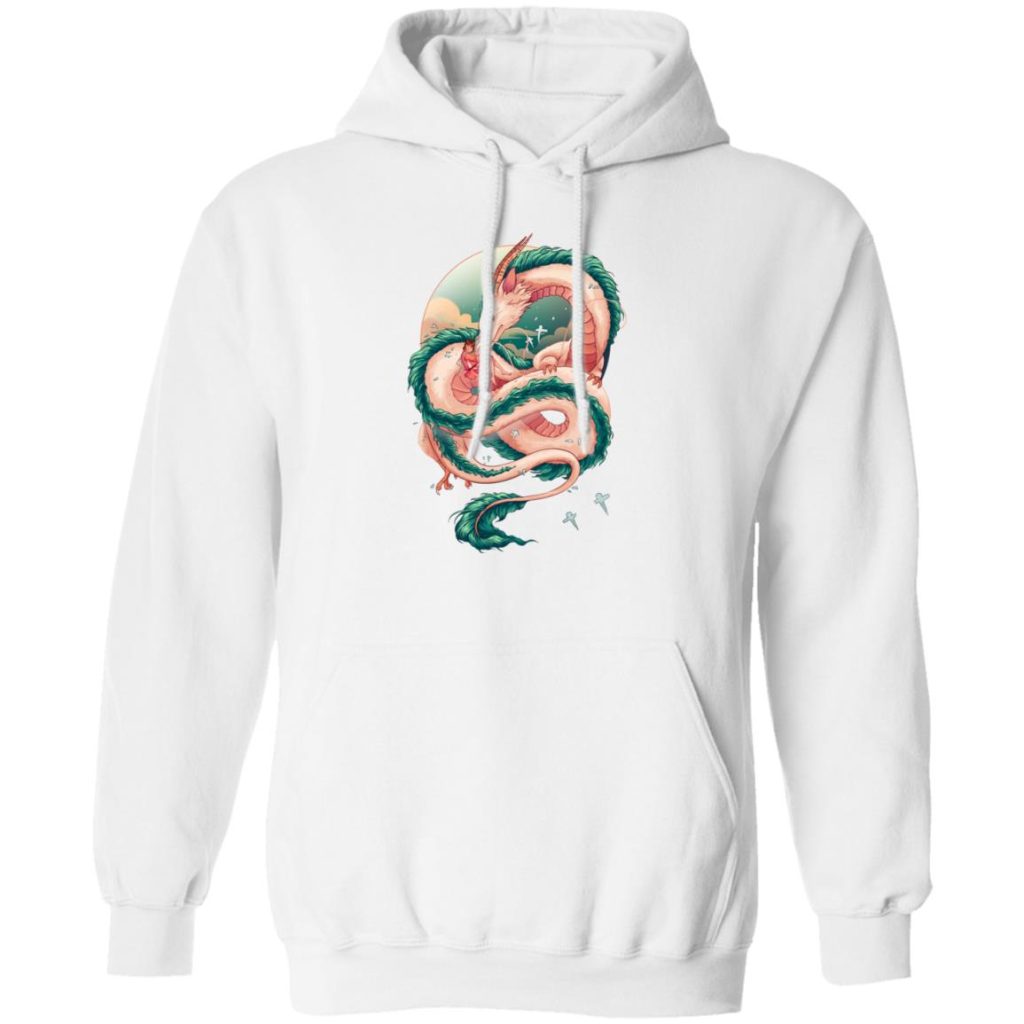 Spirited Away Haku Dragon Fanart Hoodie - Image 2