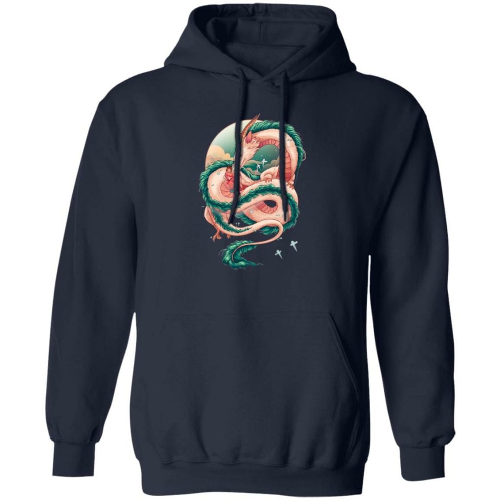 Spirited Away Haku Dragon Fanart Hoodie - Image 5