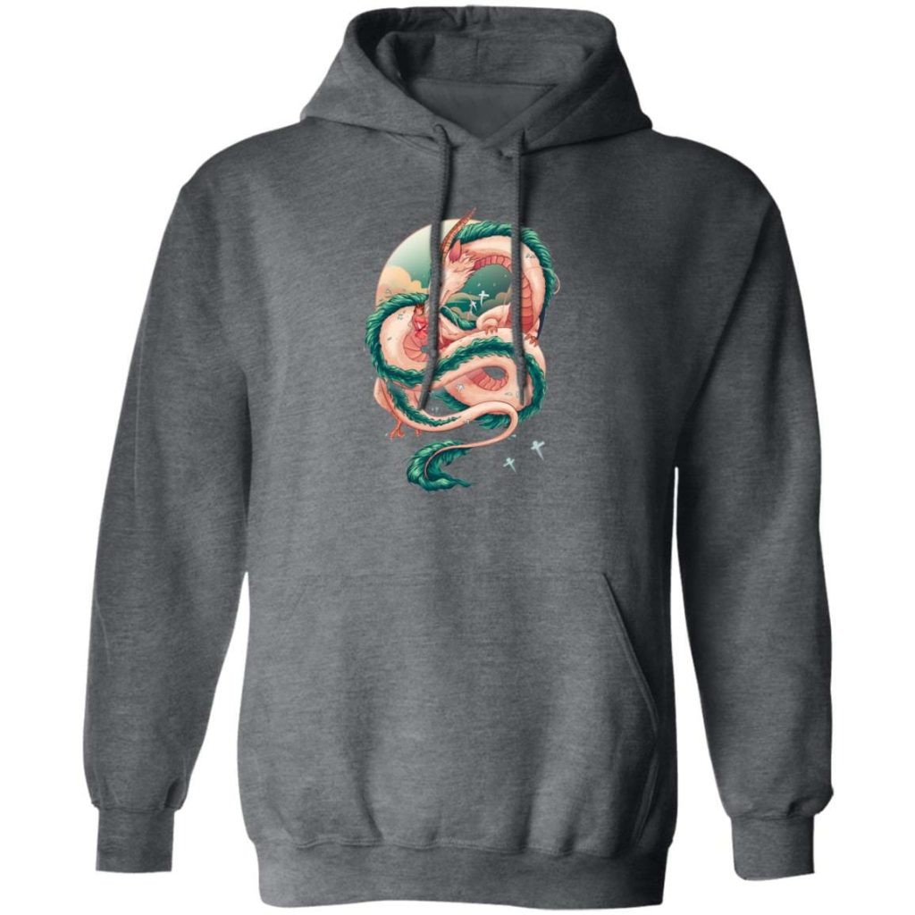 Spirited Away Haku Dragon Fanart Hoodie - Image 6