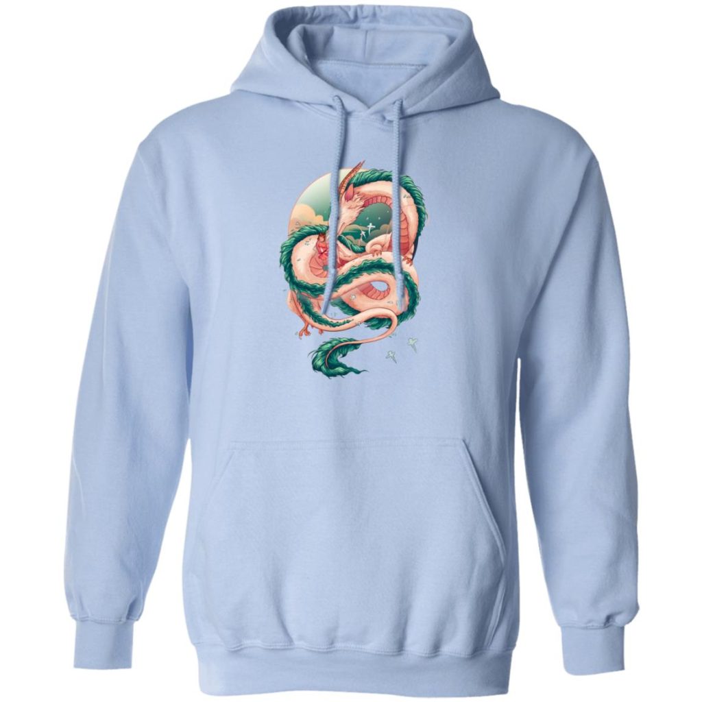 Spirited Away Haku Dragon Fanart Hoodie - Image 7