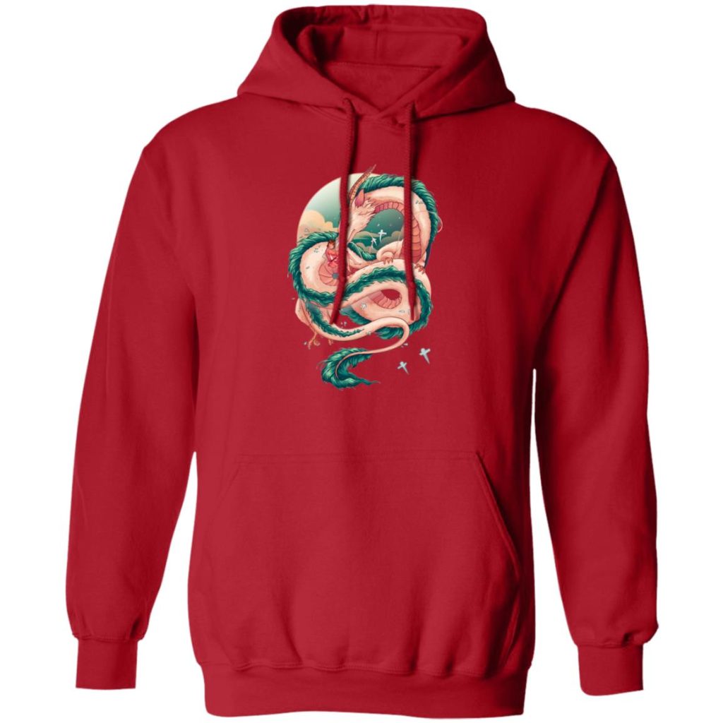 Spirited Away Haku Dragon Fanart Hoodie - Image 10