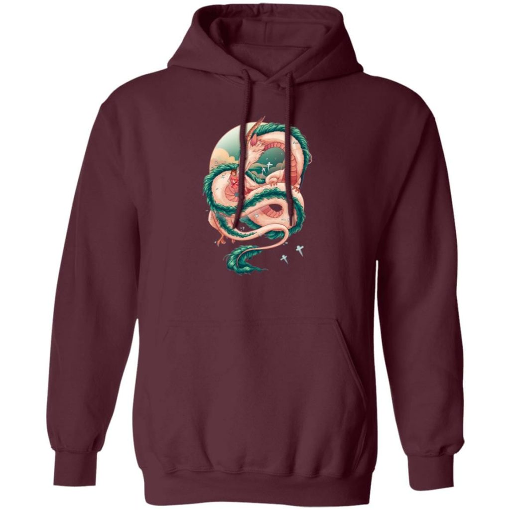 Spirited Away Haku Dragon Fanart Hoodie - Image 9