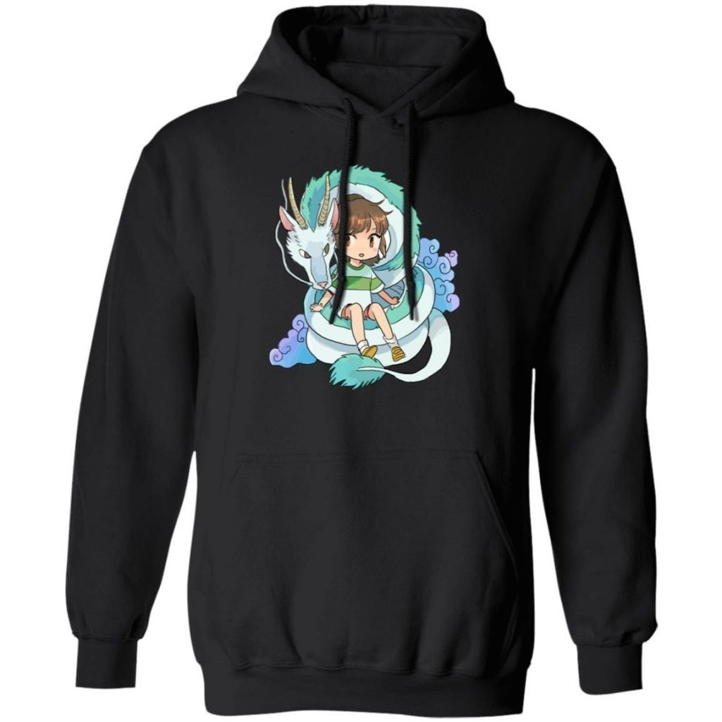 Spirited Away Chihiro and The Dragon Chibi Hoodie - Image 4