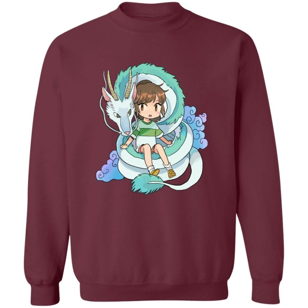 Studio Ghibli Spirited Away Chihiro and The Dragon Chibi Sweatshirt - Image 5
