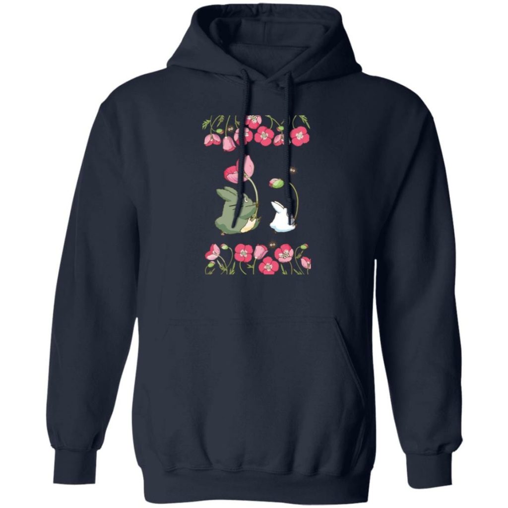 The Mini Totoro and Flowers Hoodie - Image 5