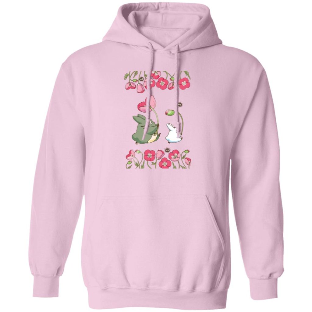 The Mini Totoro and Flowers Hoodie - Image 8