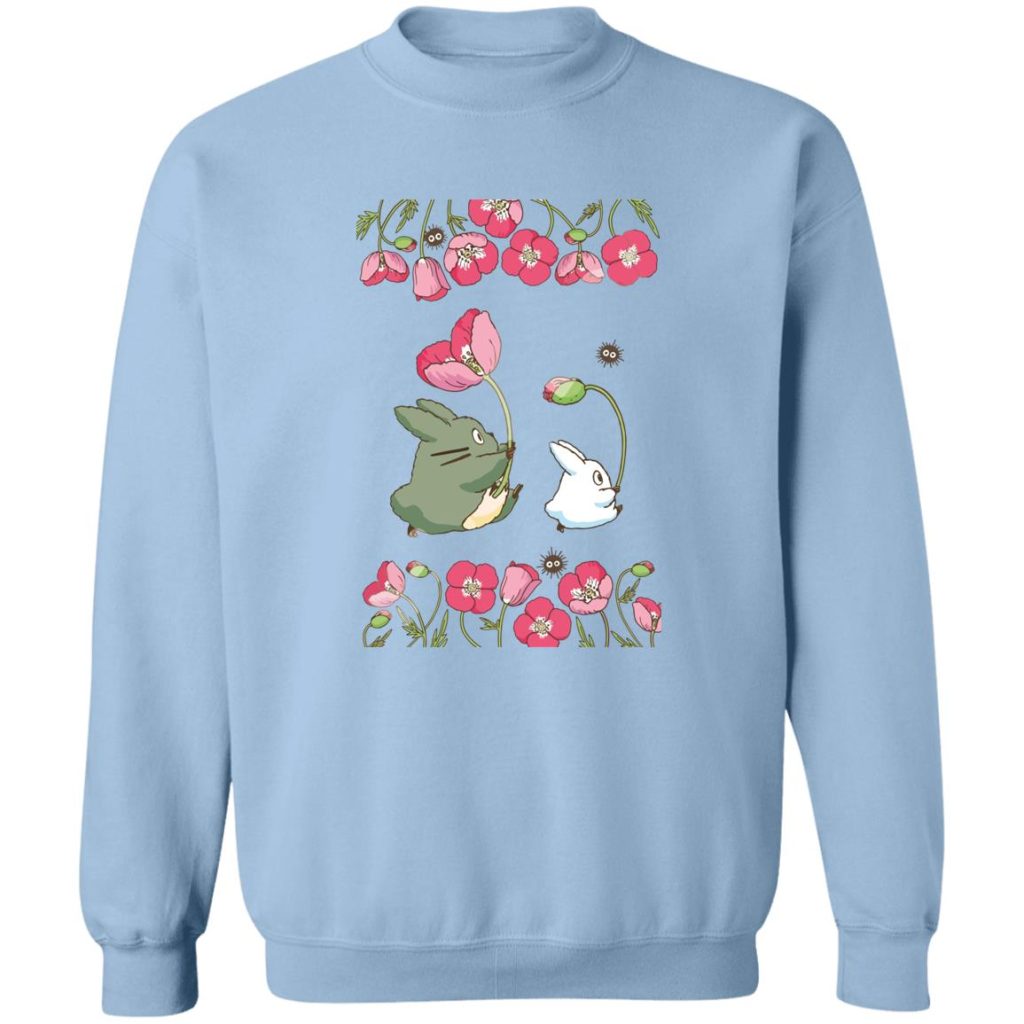 Studio Ghibli The Mini Totoro and Flowers Sweatshirt - Image 9