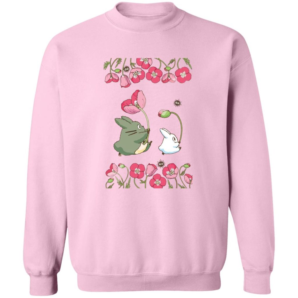 Studio Ghibli The Mini Totoro and Flowers Sweatshirt - Image 10