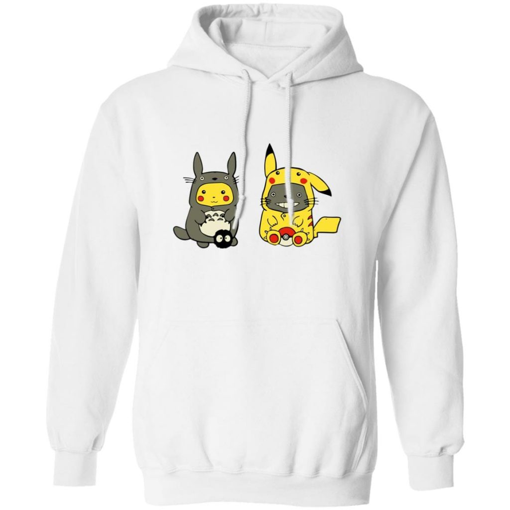 Totoro and Pikachu Cosplaying Hoodie - Image 2