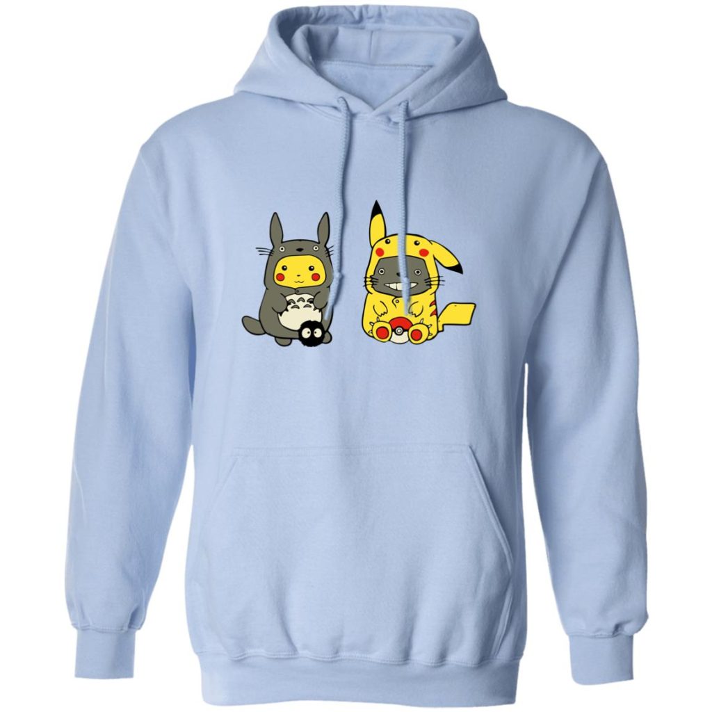Totoro and Pikachu Cosplaying Hoodie - Image 7