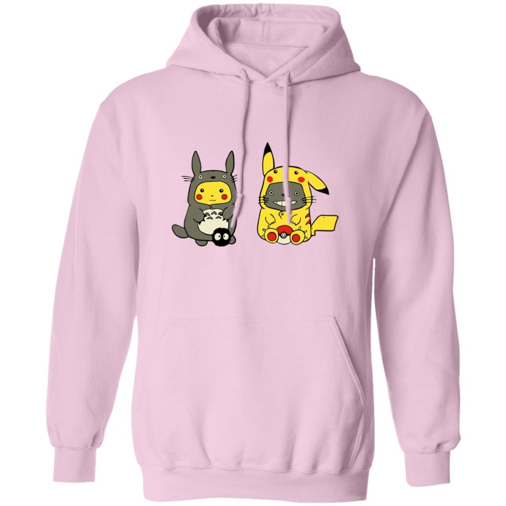 Totoro and Pikachu Cosplaying Hoodie - Image 8