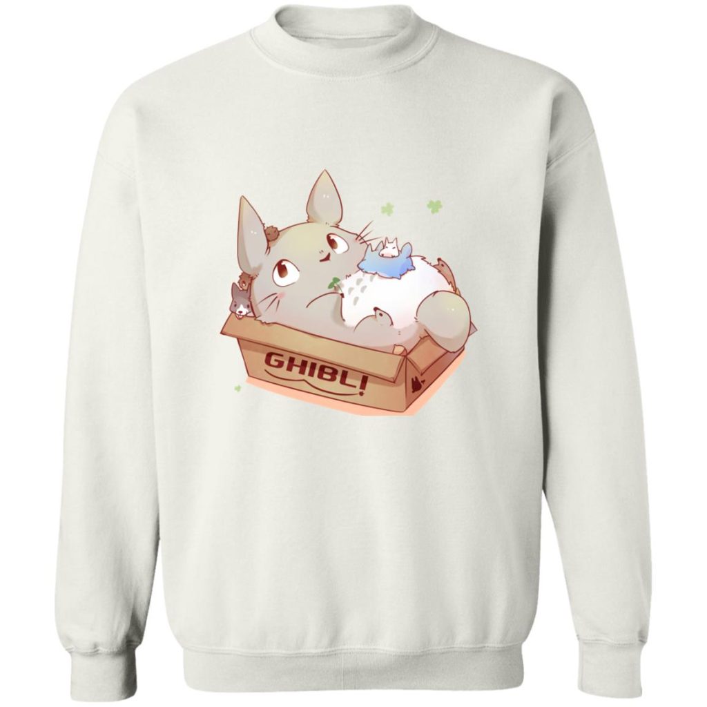 Studio Ghibli Cute Totoro in the Box Sweatshirt - Image 2