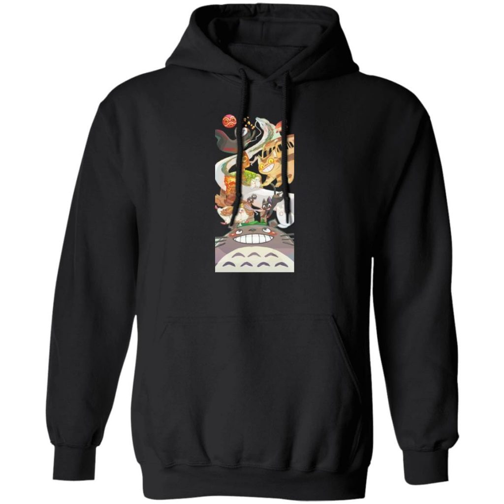Totoro and Ghibli Friends Fanart Hoodie - Image 4