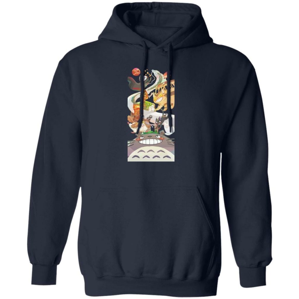 Totoro and Ghibli Friends Fanart Hoodie - Image 5