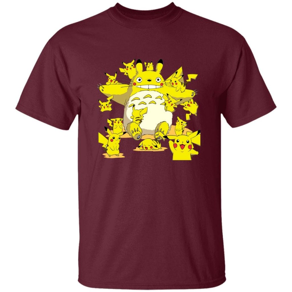 Studio Ghibli Totoro Cosplay Pikachu T-shirt - Image 7